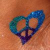 glitter heart pic tattoo